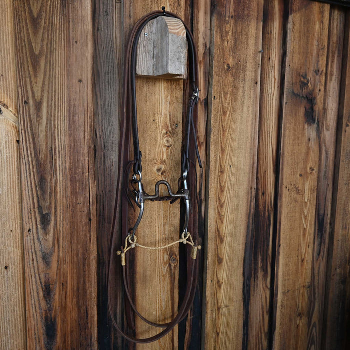 Nickers Solid Port Bridle Rig w/Split Ear Headstall