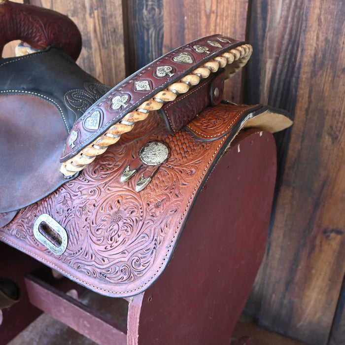 14.5" USED CIRCLE Y MARTHA JOSEY BARREL SADDLE Saddles - Used Circle Y Saddlery