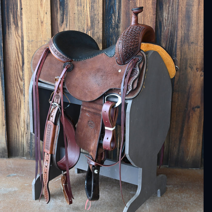 15" TESKEY'S PRO CUTTER RANCH CUTTER SADDLE Saddles - New Teskey's Saddlery