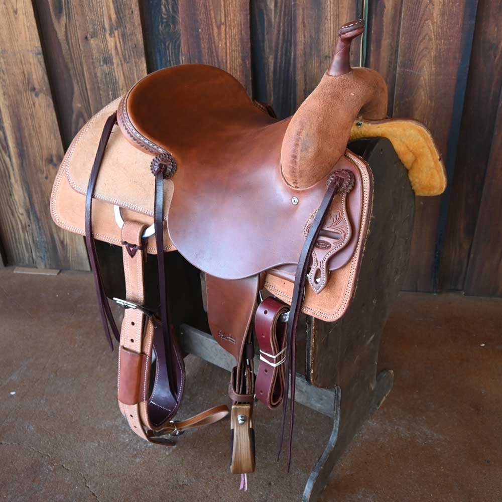 15.5" JEFF SMITH CUTTING SADDLE Saddles Jeff Smith   