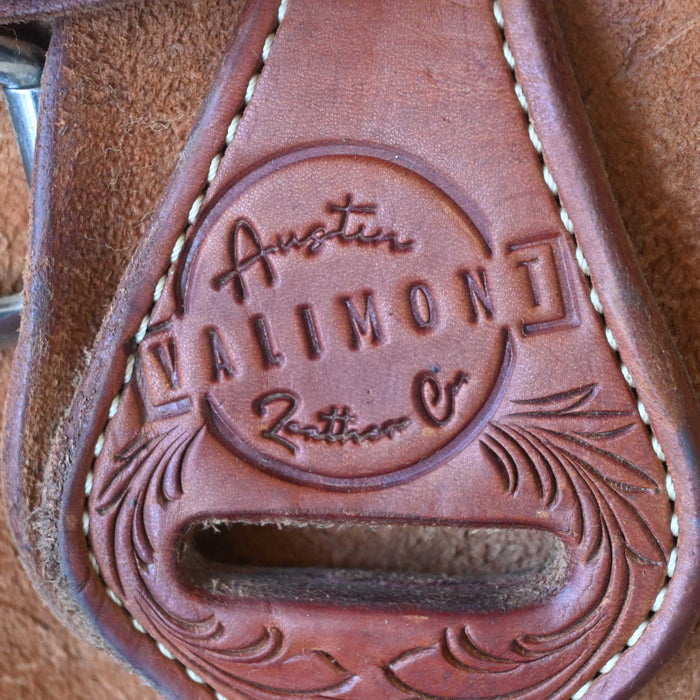 15.5" USED AUSTIN VALIMONT RANCH SADDLE Saddles - Used Austin Valimont