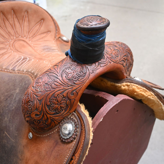 15" USED MARTIN ROPING SADDLE