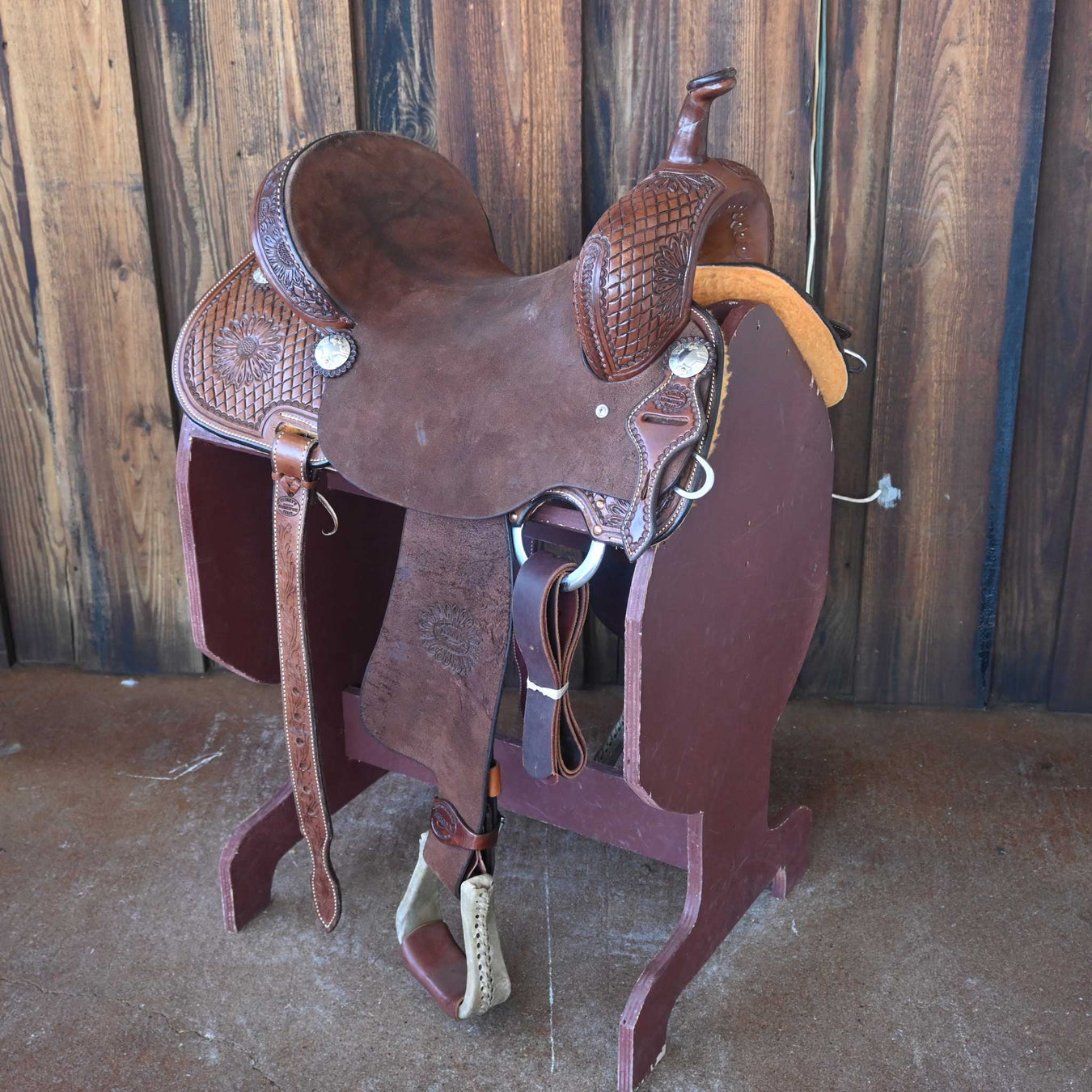 15" USED TESKEY'S BARREL SADDLE Saddles - Used Teskey's Saddlery