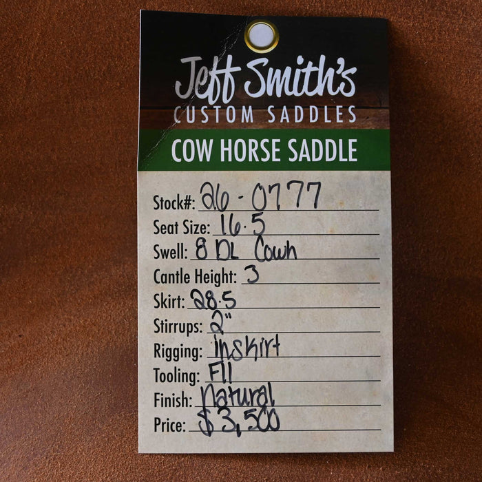 16.5" JEFF SMITH DONN LESON COW HORSE SADDLE