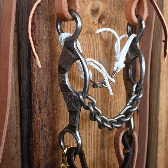 Ricky Trammell Chain Gag Bridle Rig w/Single Ear Headstall