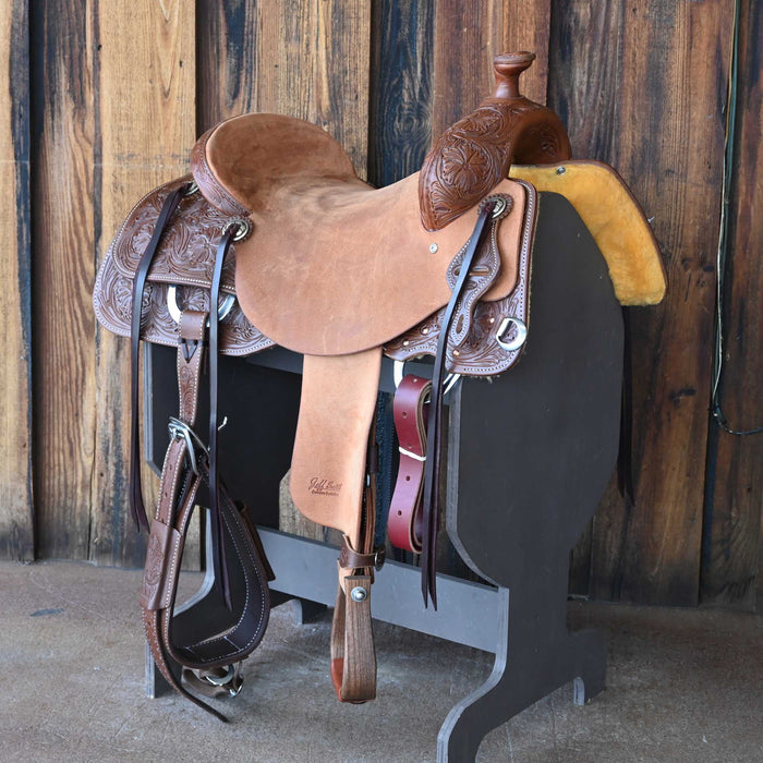 16.5" JEFF SMITH DONN LESON COW HORSE SADDLE
