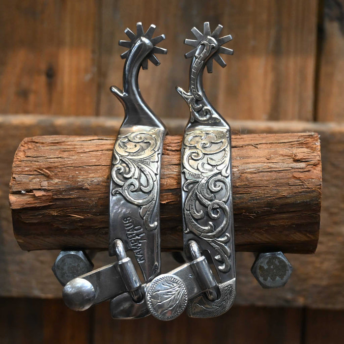 Kamphaus Silver Mounted 10pt. Spurs