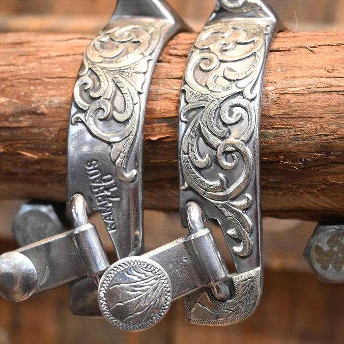 Kamphaus Silver Mounted 10pt. Spurs