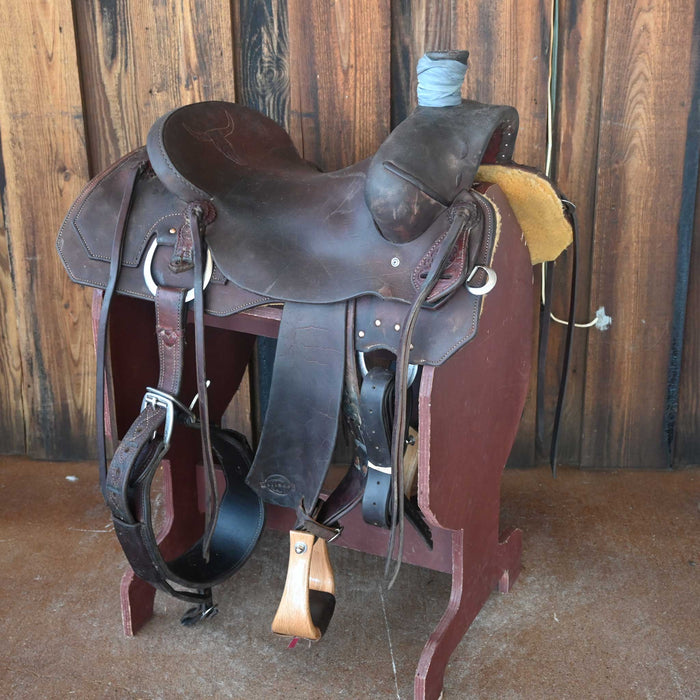 15.5" USED AUSTIN VALIMONT RANCH SADDLE Saddles - Used Austin Valimont