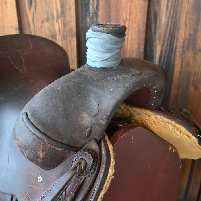 15.5" USED AUSTIN VALIMONT RANCH SADDLE Saddles - Used Austin Valimont