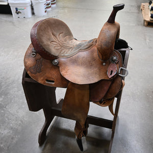 13.5" USED DOUBLE J BARREL SADDLE Saddles DOUBLE J SADDLERY   