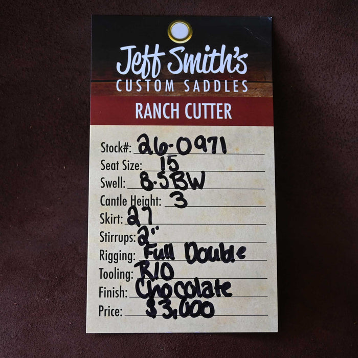15" JEFF SMITH BUSTER WELCH RANCH CUTTING SADDLE