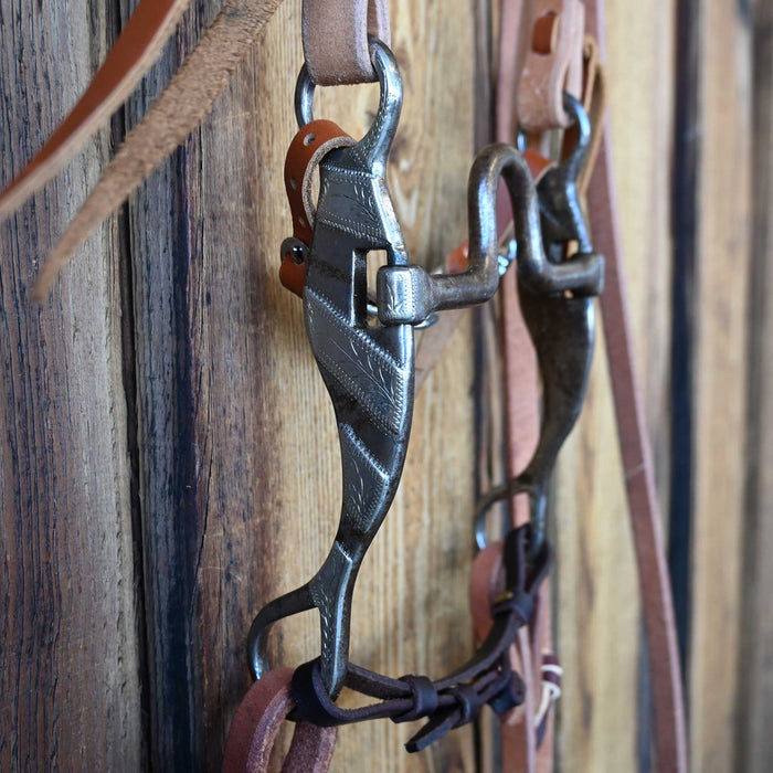Cutrell Solid Port Bridle Rig w/Split Ear Headstall