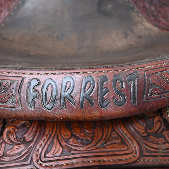 15.5" USED INFINITIY ROPING SADDLE