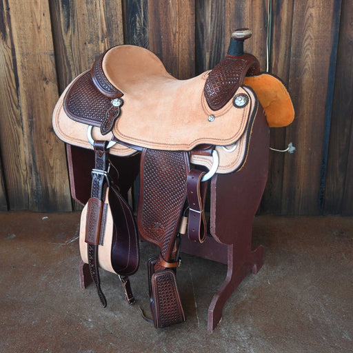 16.5" PATRICK SMITH TEAM ROPING SADDLE Saddles - New Patrick Smith