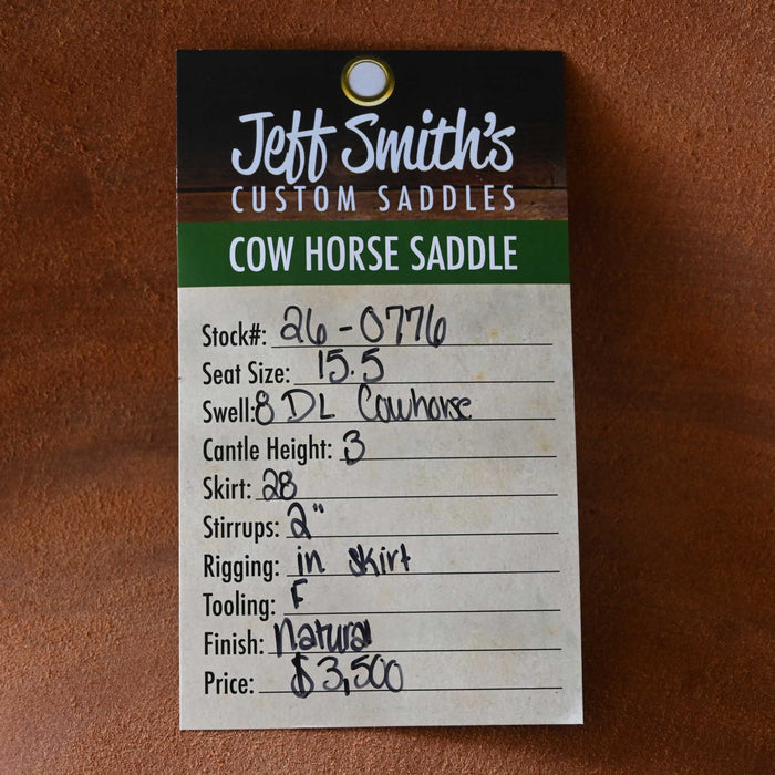 15.5" JEFF SMITH DONN LESON COW HORSE SADDLE