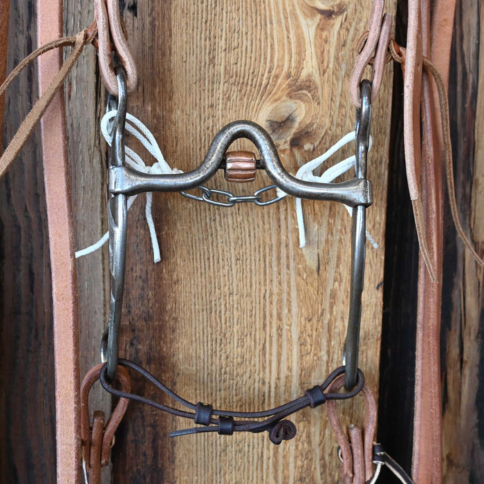 Cutrell Solid Port Bridle Rig w/Split Ear Headstall