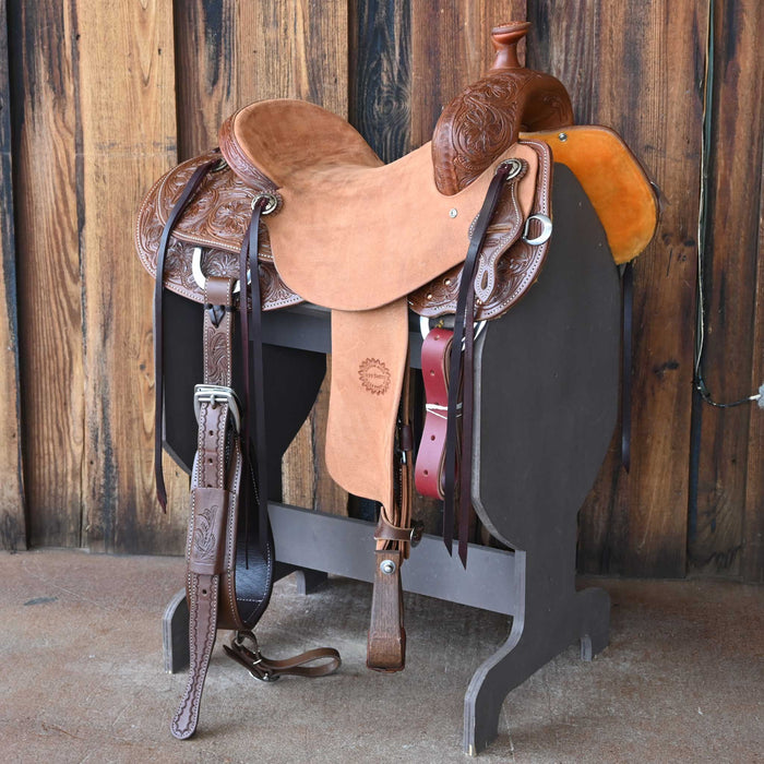 15.5" JEFF SMITH DONN LESON COW HORSE SADDLE