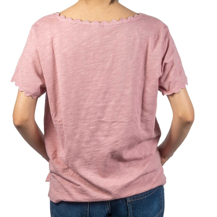 Dylan Ric Rac Soft Pink Tee WOMEN - Clothing - Tops - Short Sleeved Dylan
