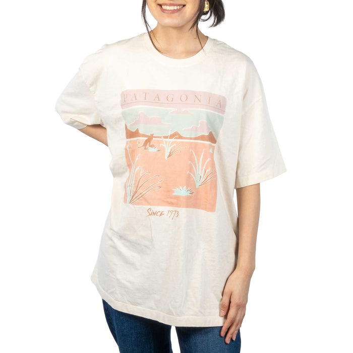 Patagonia Women's Desert Glow Oversized Tee - Undyed Natural WOMEN - Clothing - Tops - Short Sleeved Patagonia