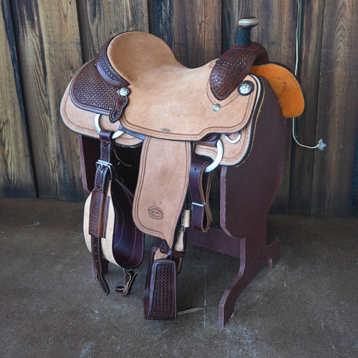 16.5" PATRICK SMITH TEAM ROPING SADDLE Saddles - New Patrick Smith