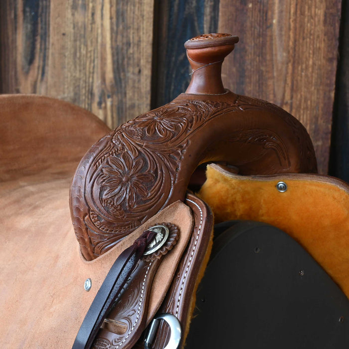 15.5" JEFF SMITH DONN LESON COW HORSE SADDLE