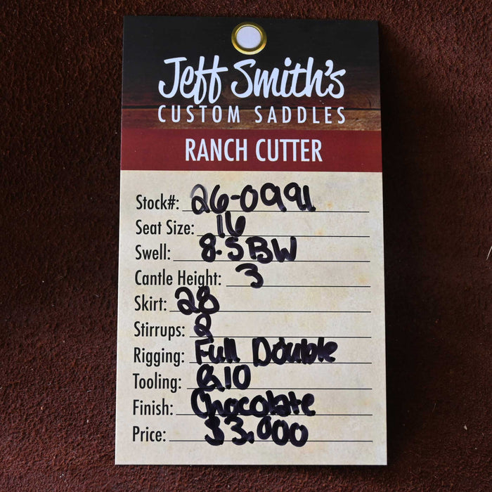 16" JEFF SMITH BUSTER WELCH RANCH CUTTING SADDLE