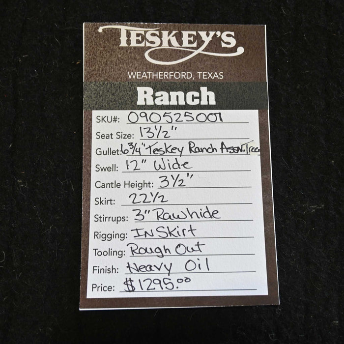 13.5" TESKEY'S YOUTH STRIP DOWN RANCH SADDLE Saddles - New Teskey's Saddlery