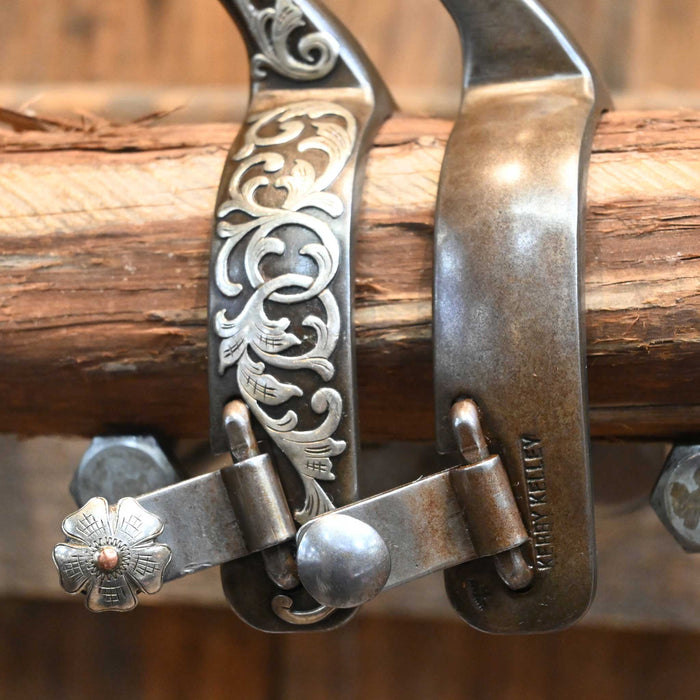 Kerry Kelley Silver Mounted 12pt. Spurs
