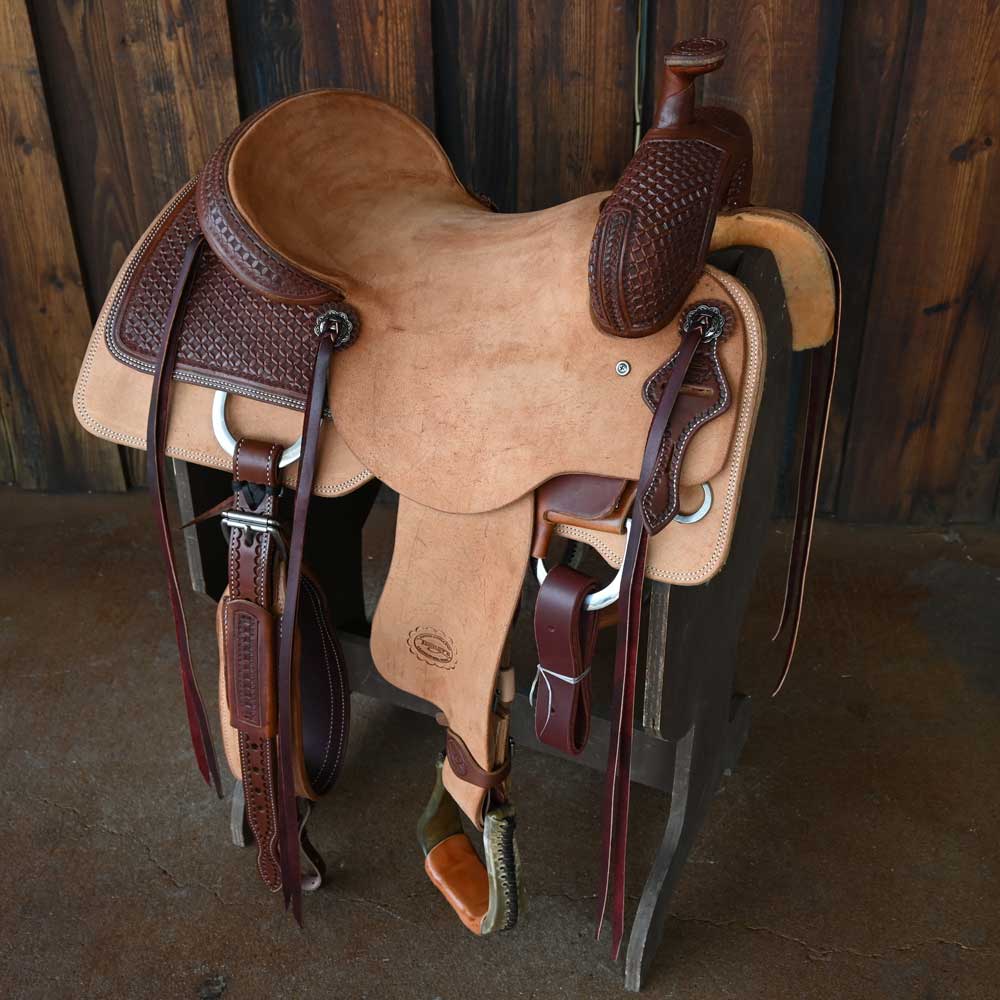 16.5" TESKEY'S RANCH CUTTER SADDLE Saddles Teskey's Saddlery