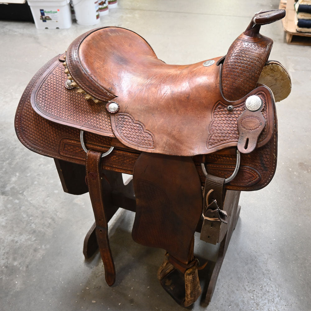 16.5" USED BILLY COOK STEER WRESTLING SADDLE Saddles Billy Cook   