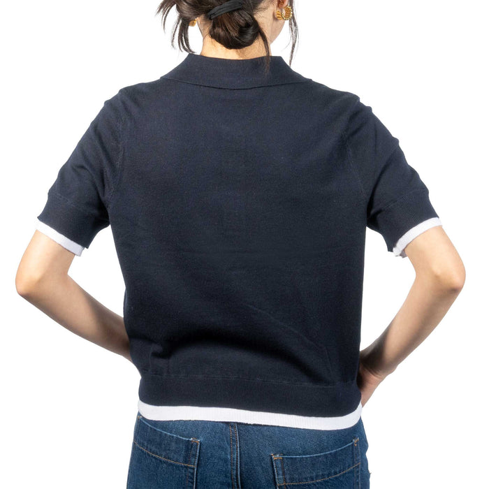 Jiya Pull Over Polo Top - Dark Storm WOMEN - Clothing - Tops - Short Sleeved RD International