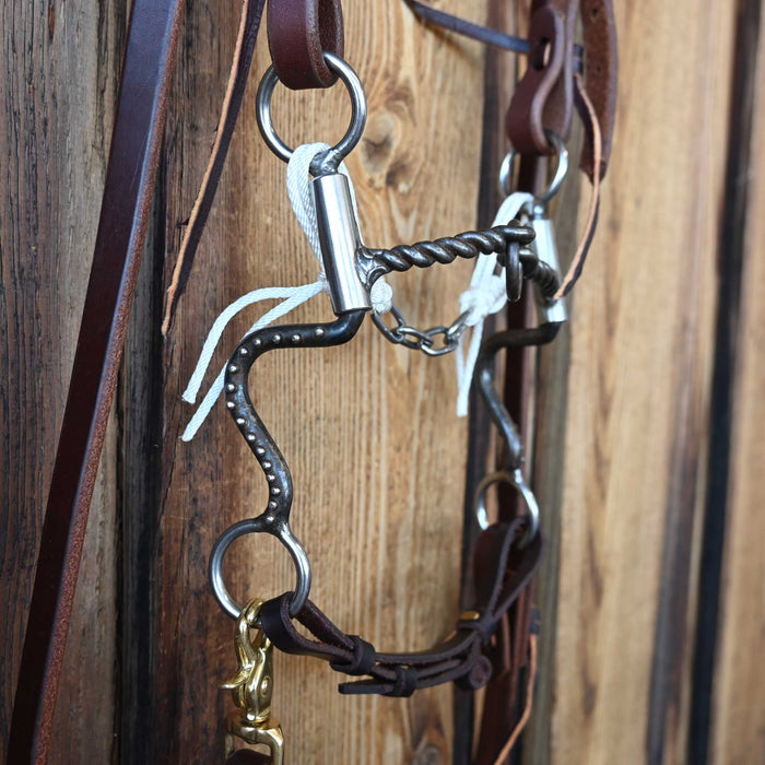 JD Twisted Wire Lifesaver Bridle Rig w/Single Ear Headstall