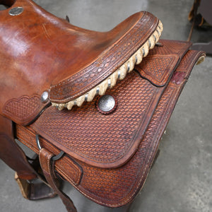 16.5" USED BILLY COOK STEER WRESTLING SADDLE Saddles Billy Cook   