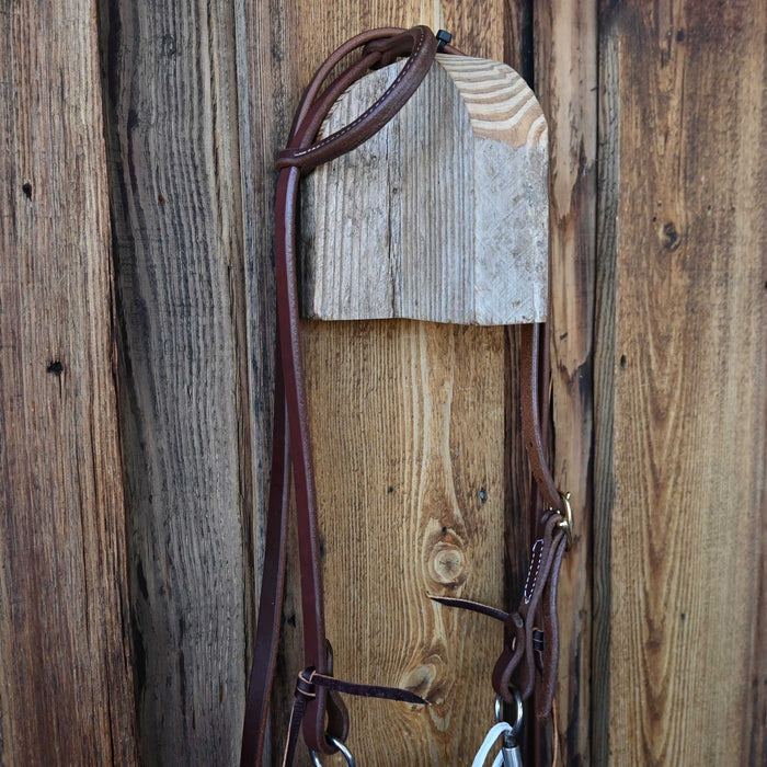 JD Twisted Wire Lifesaver Bridle Rig w/Single Ear Headstall