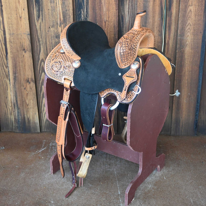 14" TESKEY'S BARREL SADDLE Saddles - New Teskey's Saddlery