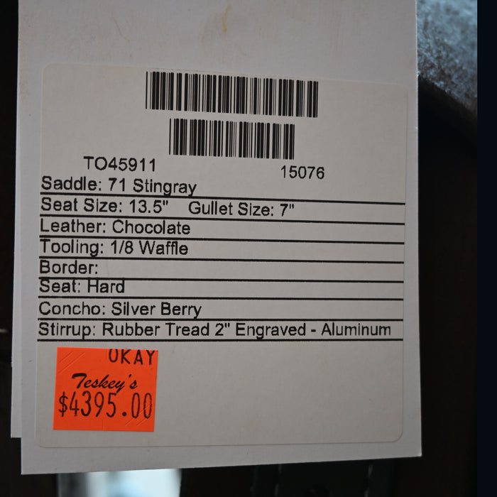 13.5" MARTIN STINGRAY BARREL SADDLE
