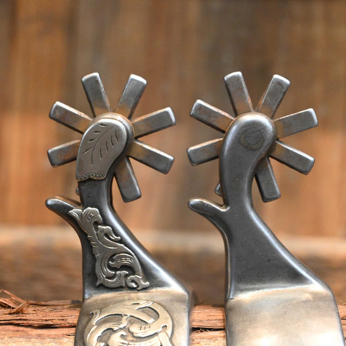 Kerry Kelley Silver Mounted 8pt. Spurs