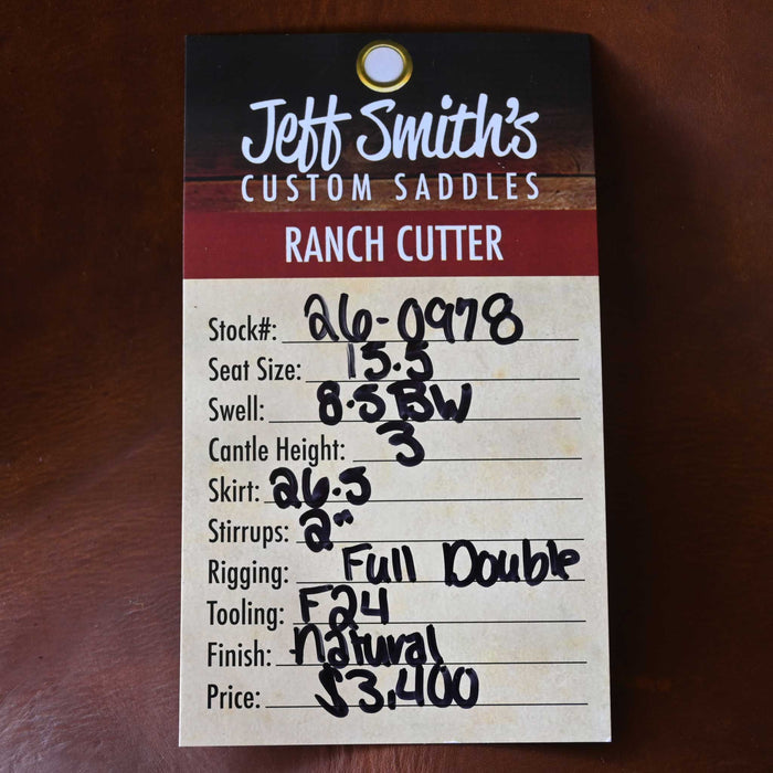 15.5" JEFF SMITH BUSTER WELCH RANCH CUTTING SADDLE