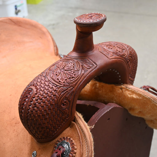 16" TESKEY'S RANCH CUTTER SADDLE Saddles - New Teskey's Saddlery