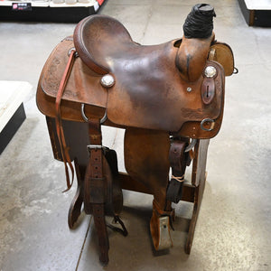 14" USED CACTUS ROPING SADDLE Saddles CACTUS SADDLERY   