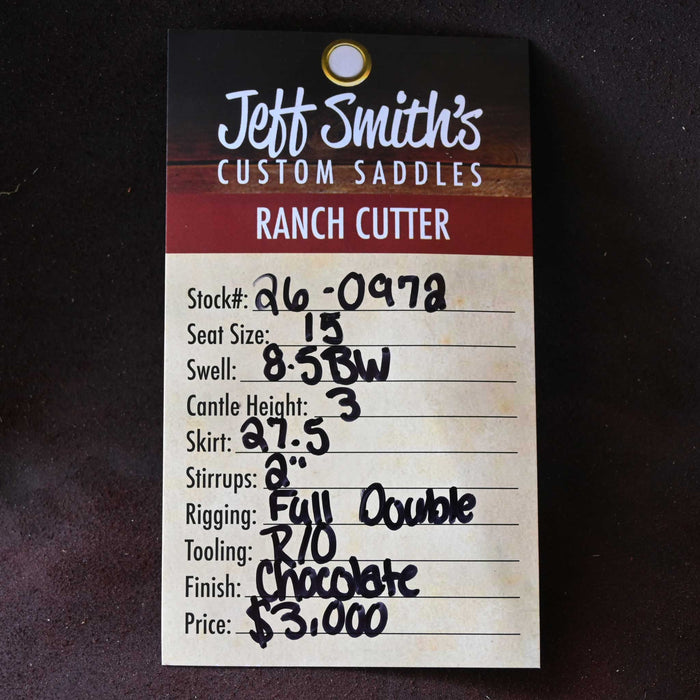 15" JEFF SMITH BUSTER WELCH RANCH CUTTING SADDLE
