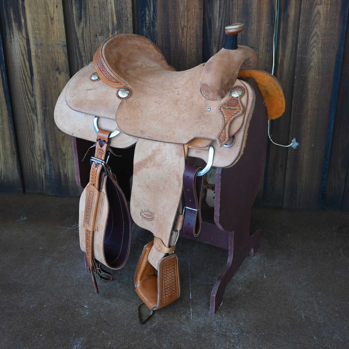 15.5" TESKEY'S TEAM ROPING SADDLE Saddles - New Teskey's Saddlery