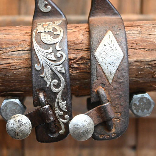 Jason Jarvis Silver Mounted 7pt. Spurs Tack - Spurs Jason Jarvis