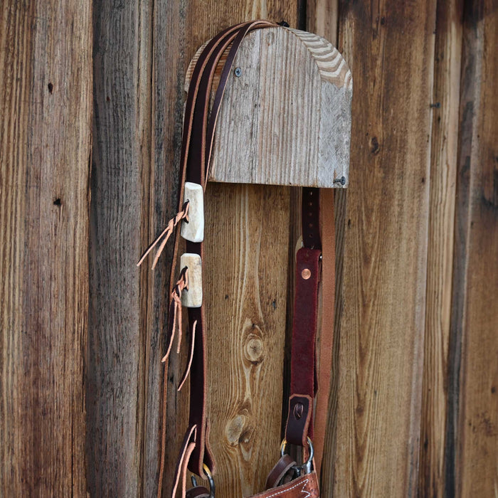 Jeff Wade Leather Bridle Rig w/Split Ear Headstall Tack - Rigs Jeff Wade