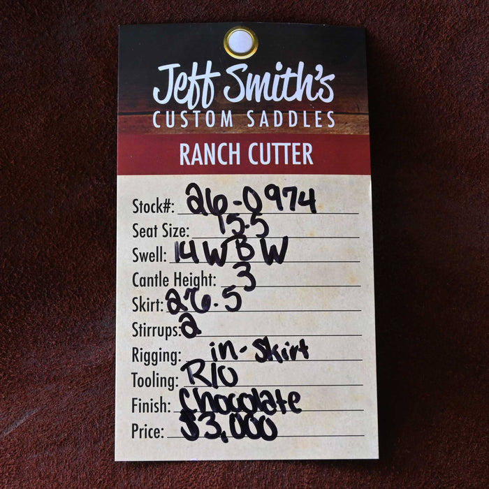 15.5" JEFF SMITH BUSTER WELCH RANCH CUTTING SADDLE