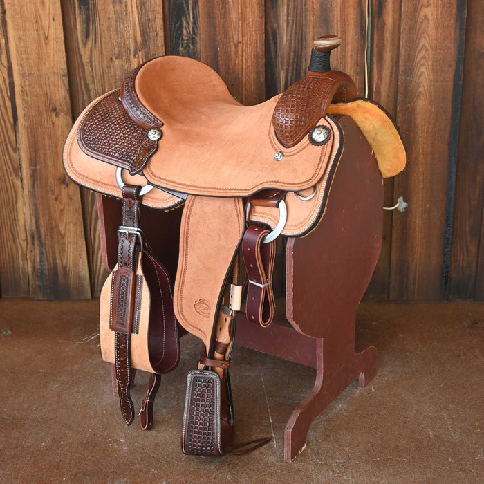 17" PATRICK SMITH TEAM ROPING SADDLE Saddles - New Patrick Smith