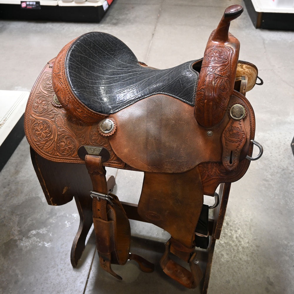 14" USED COATS BARREL SADDLE Saddles Coats Saddlery   