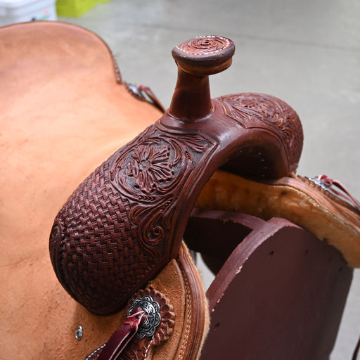 16.5" TESKEY'S RANCH CUTTER SADDLE Saddles - New Teskey's Saddlery
