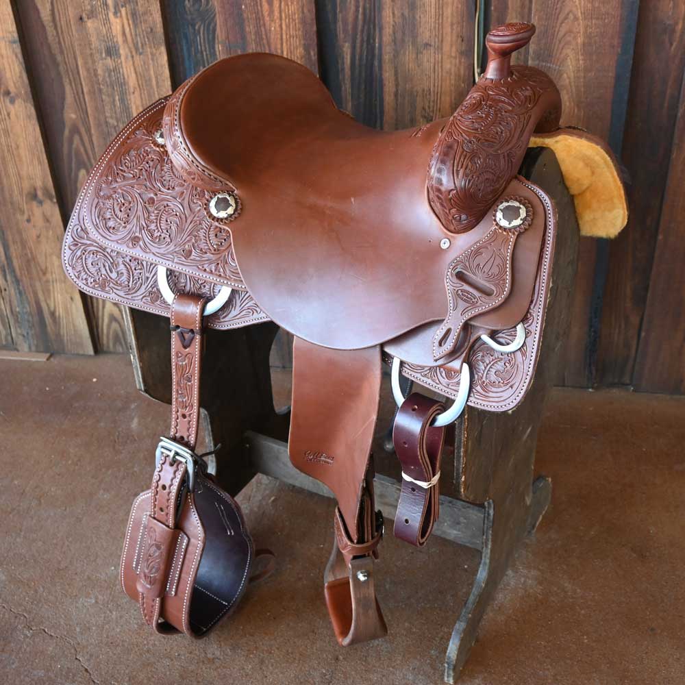 15.5" JEFF SMITH COWBOY SADDLE Saddles Jeff Smith   